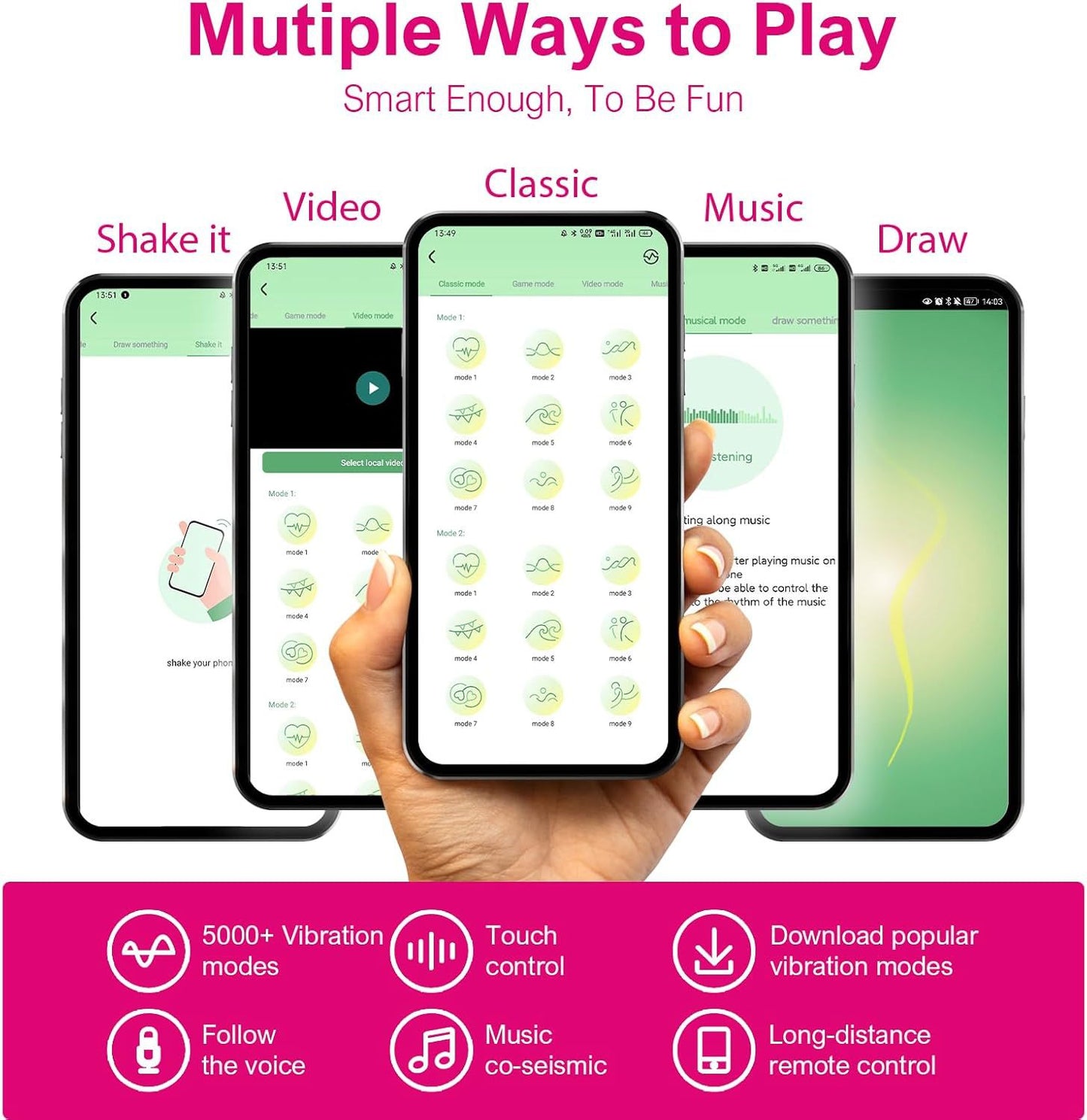 Long Distance Bluetooth Wearable Panty Vibrator