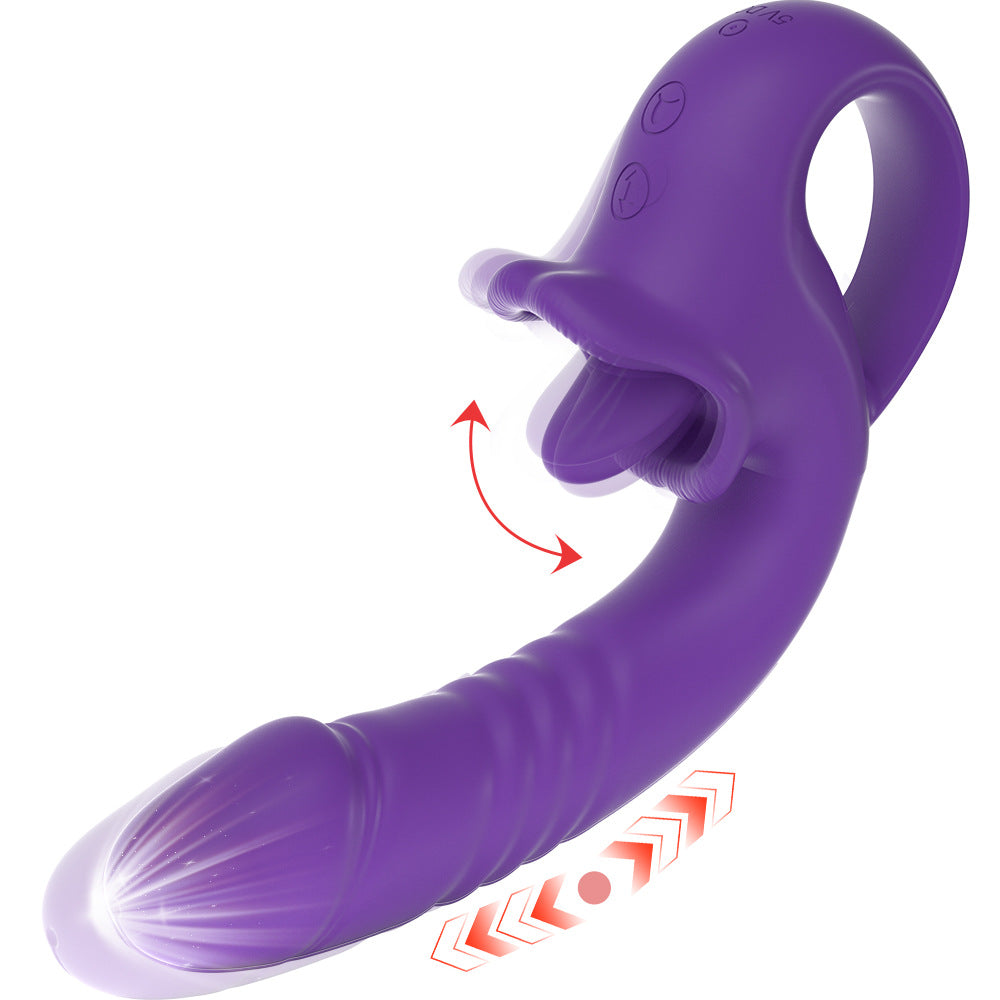 G Spot Clitoral Licking Vibrator