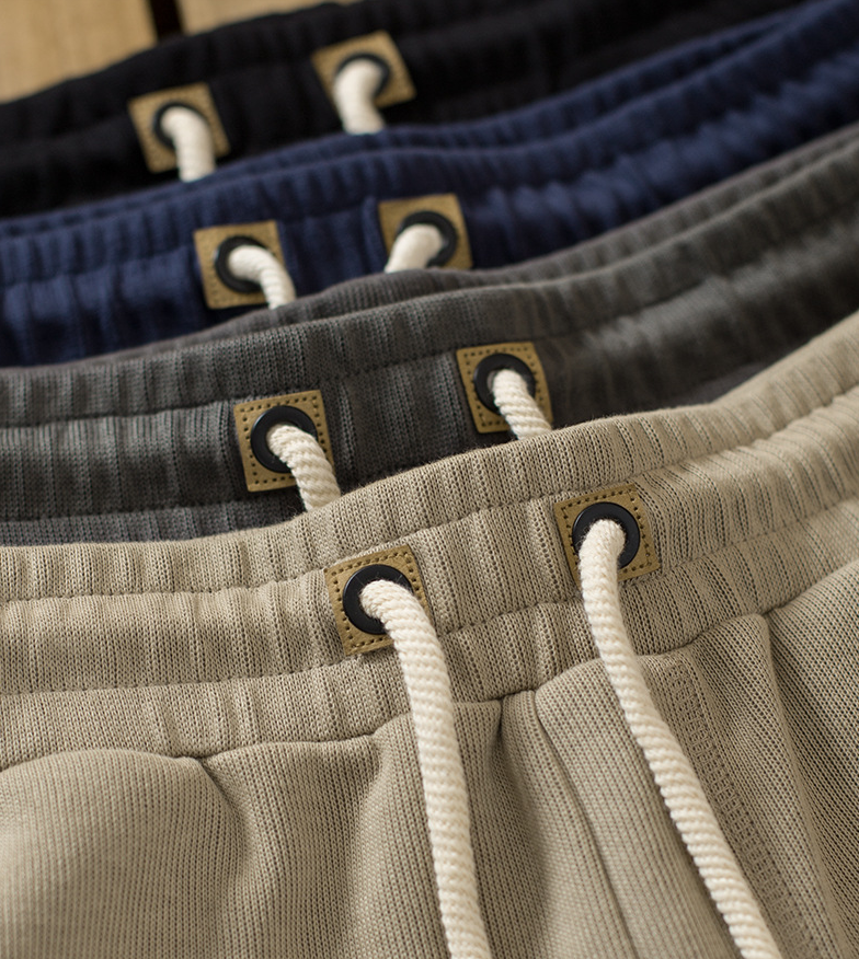 Men's simple basic drawstring shorts