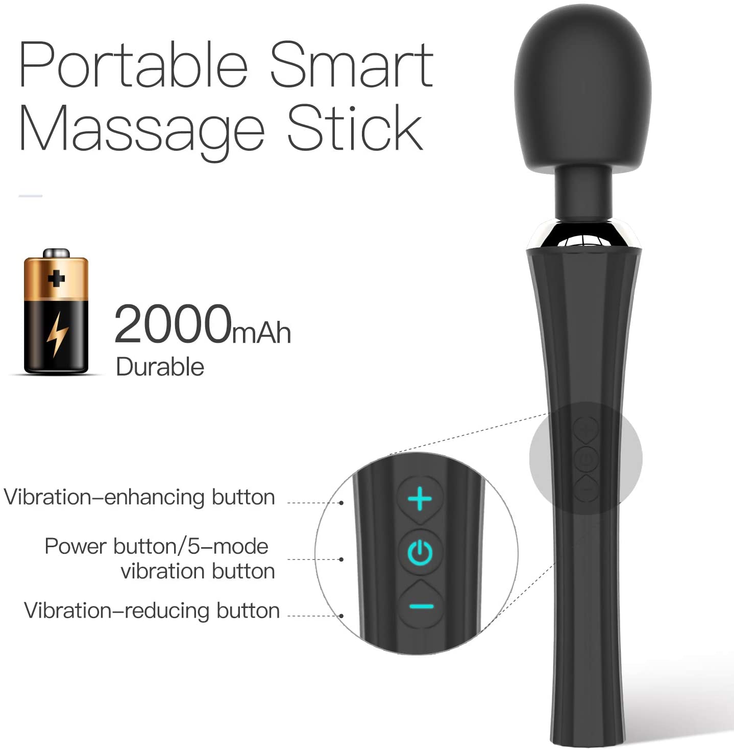 Cordless High-Power Wand Massager