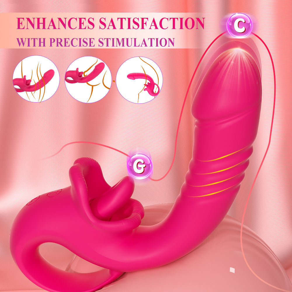 G Spot Clitoral Licking Vibrator
