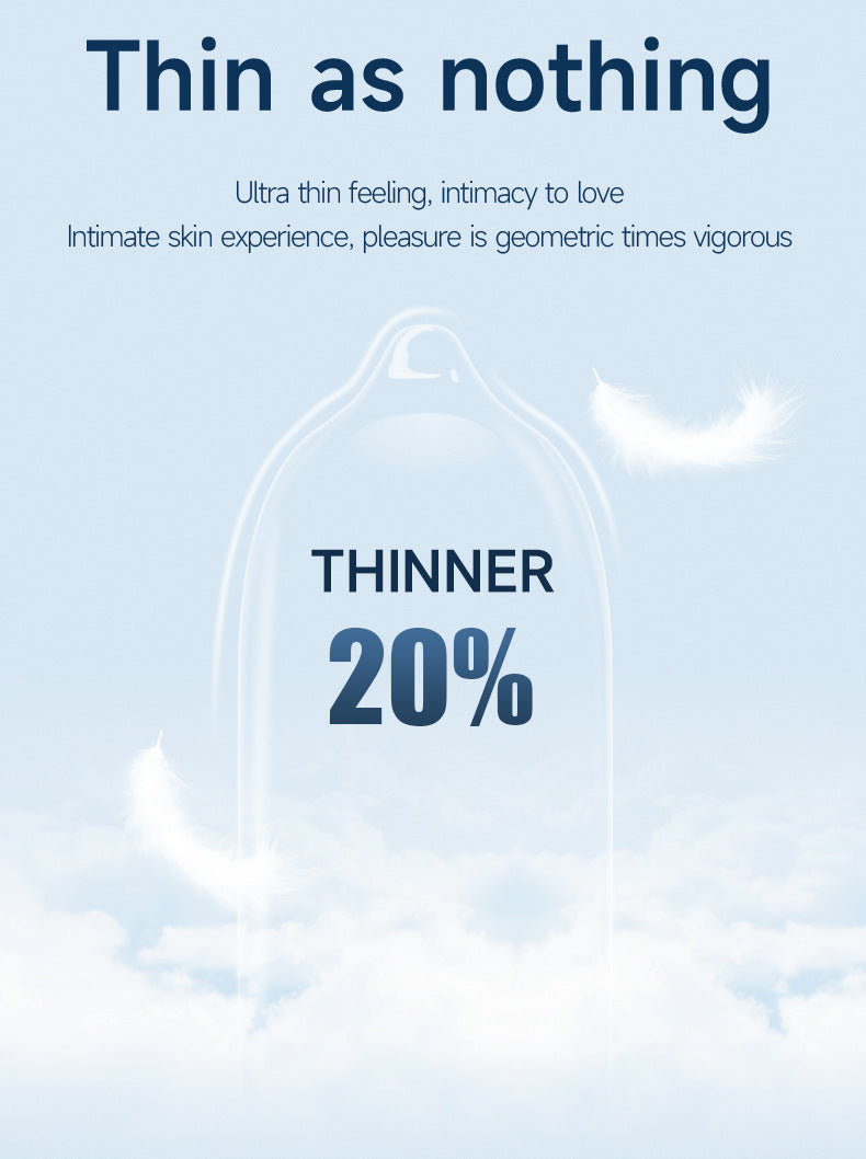 GJG Ultra Thin Series 10 Pcs Large Natural Rubber Latex Male Condom