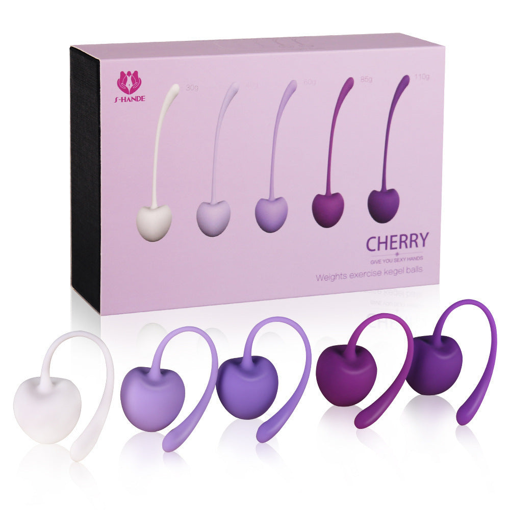 Cherry Kegel Balls - 5Pcs Vaginal Bladder Tightening Kegel Ball Exercise Weights Ben Wa Balls