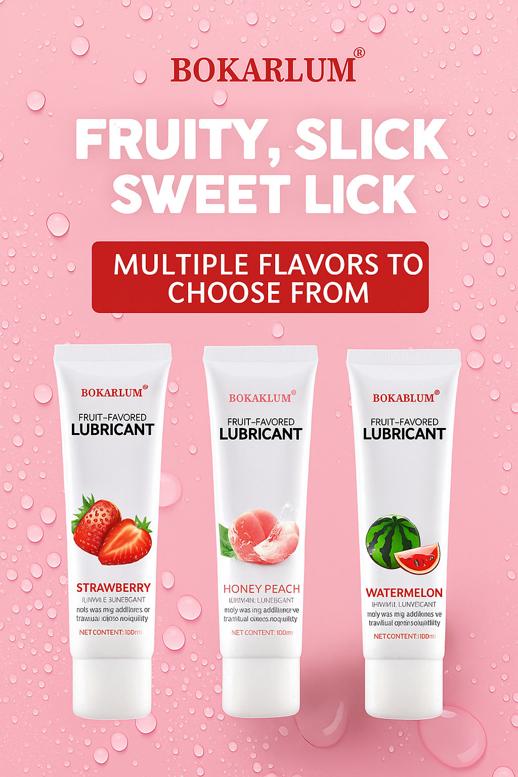 100ML Allergenic-free Fruity Lubricant