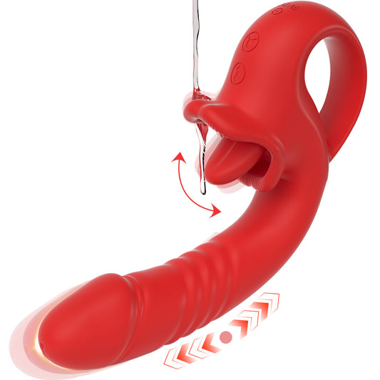 G Spot Clitoral Licking Vibrator