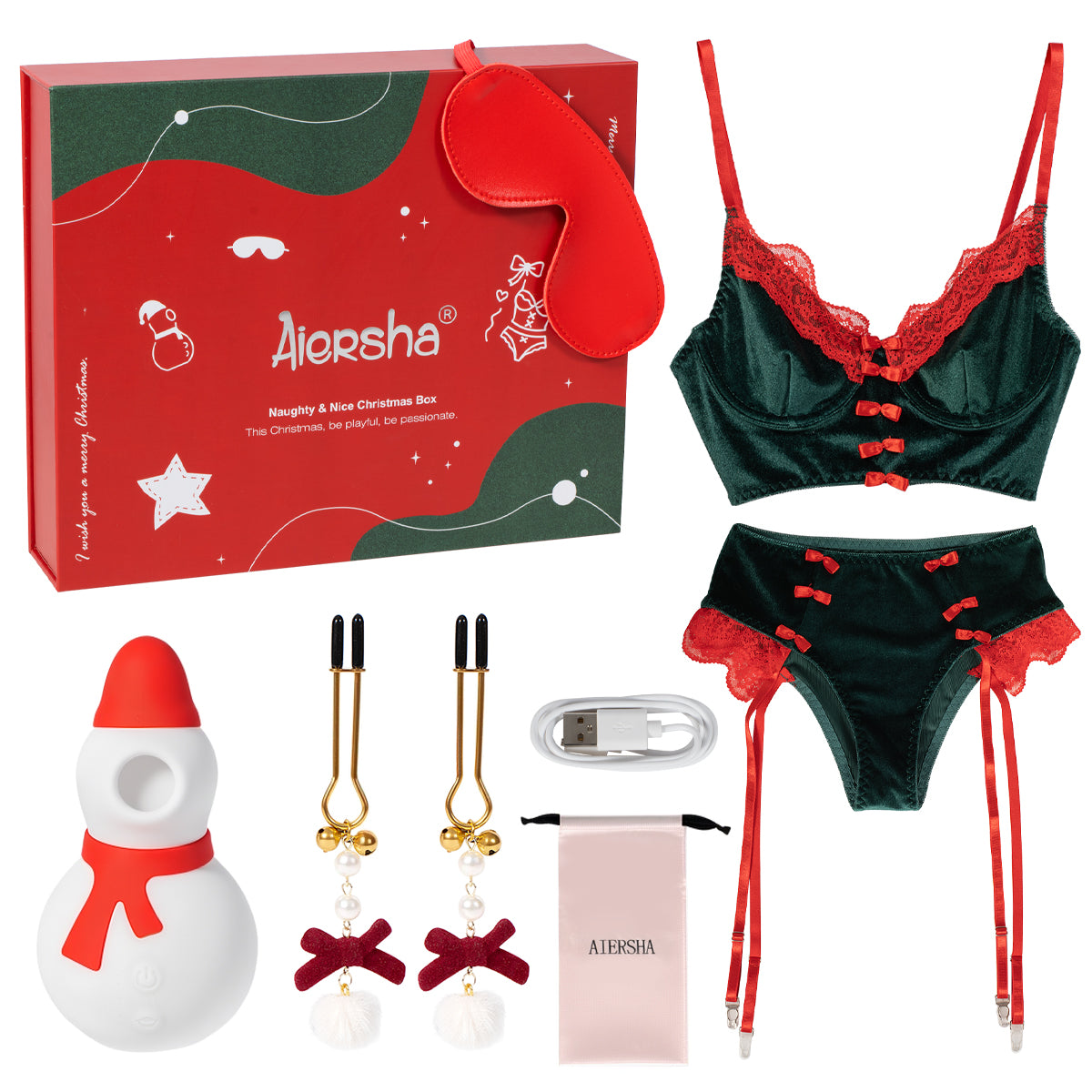 Naughty & Nice Christmas Box (4-Piece Set)