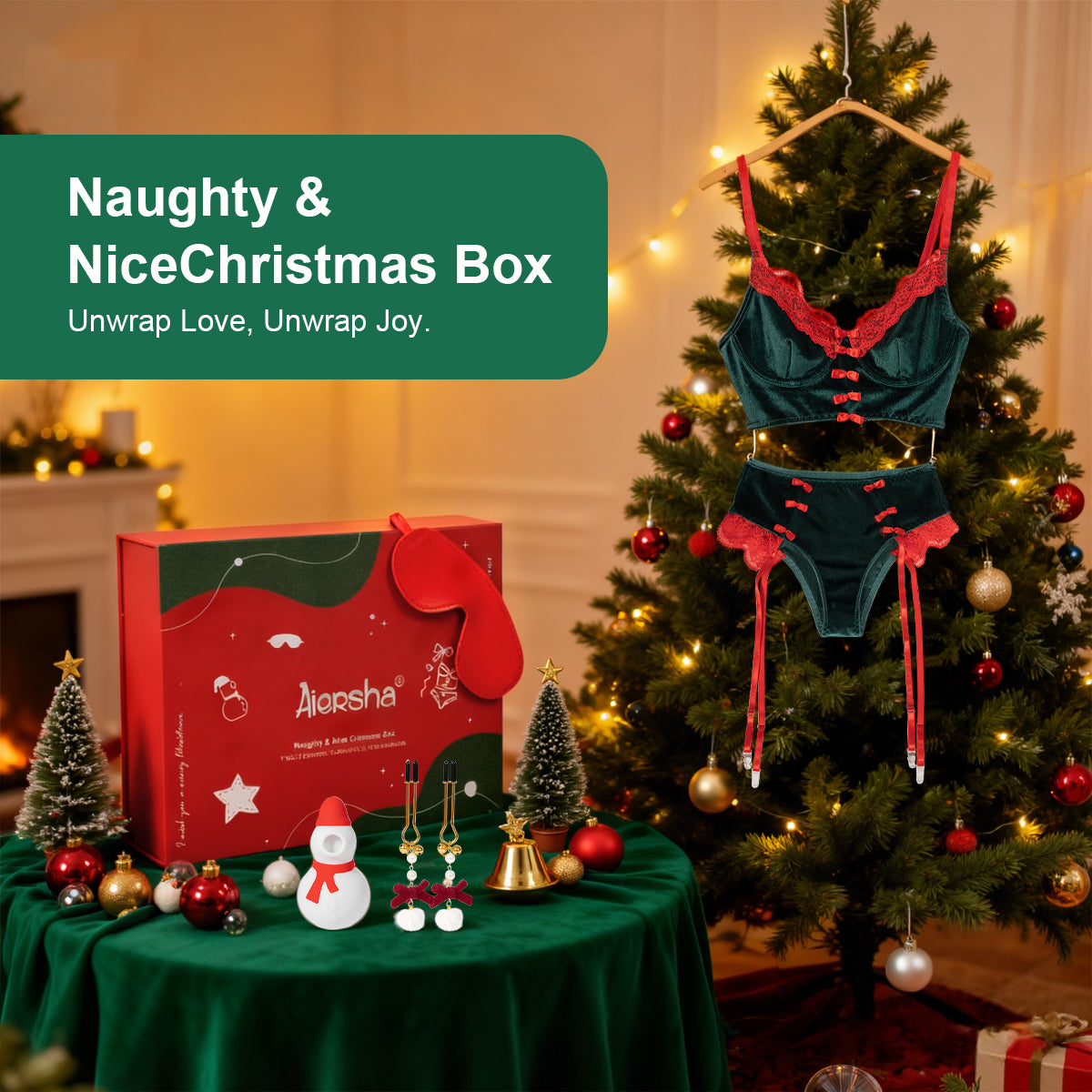 Naughty & Nice Christmas Box (4-Piece Set)