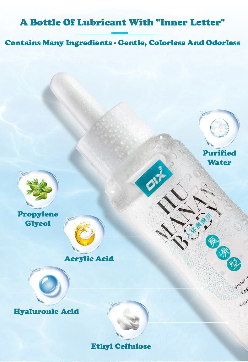OIX Water Soluble Lubricant 75ml Transparent for middle-aged and elderly couples, menopausal pain and menopausal dryness