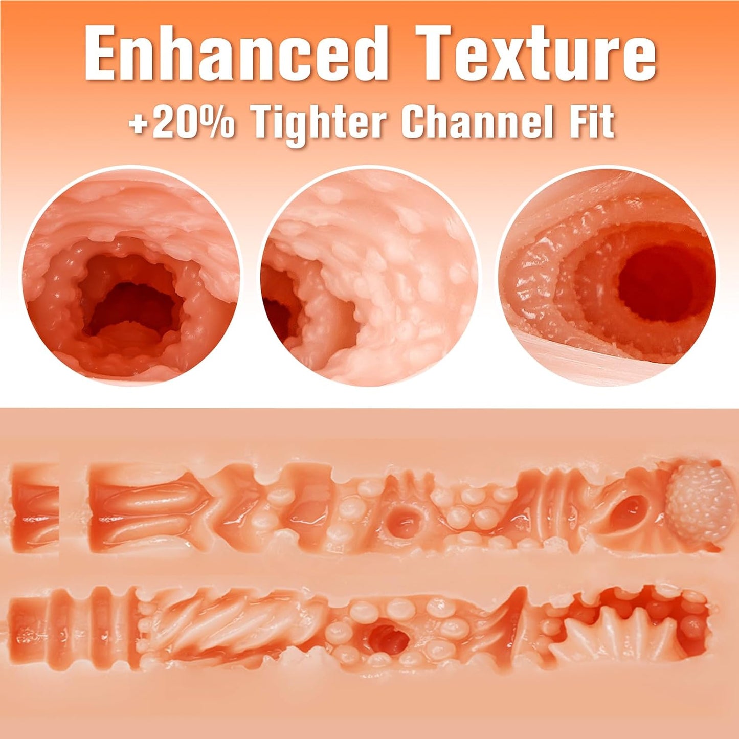 Lifelike Soft Butt Masturbators With Vagina