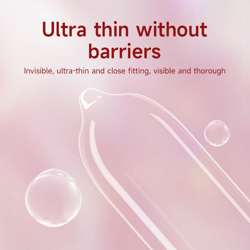 CJG Non-Latex Condoms, Waterborne Polyurethane Condoms, 54mm Medium Size, Ultra-Thin (0.01mm)