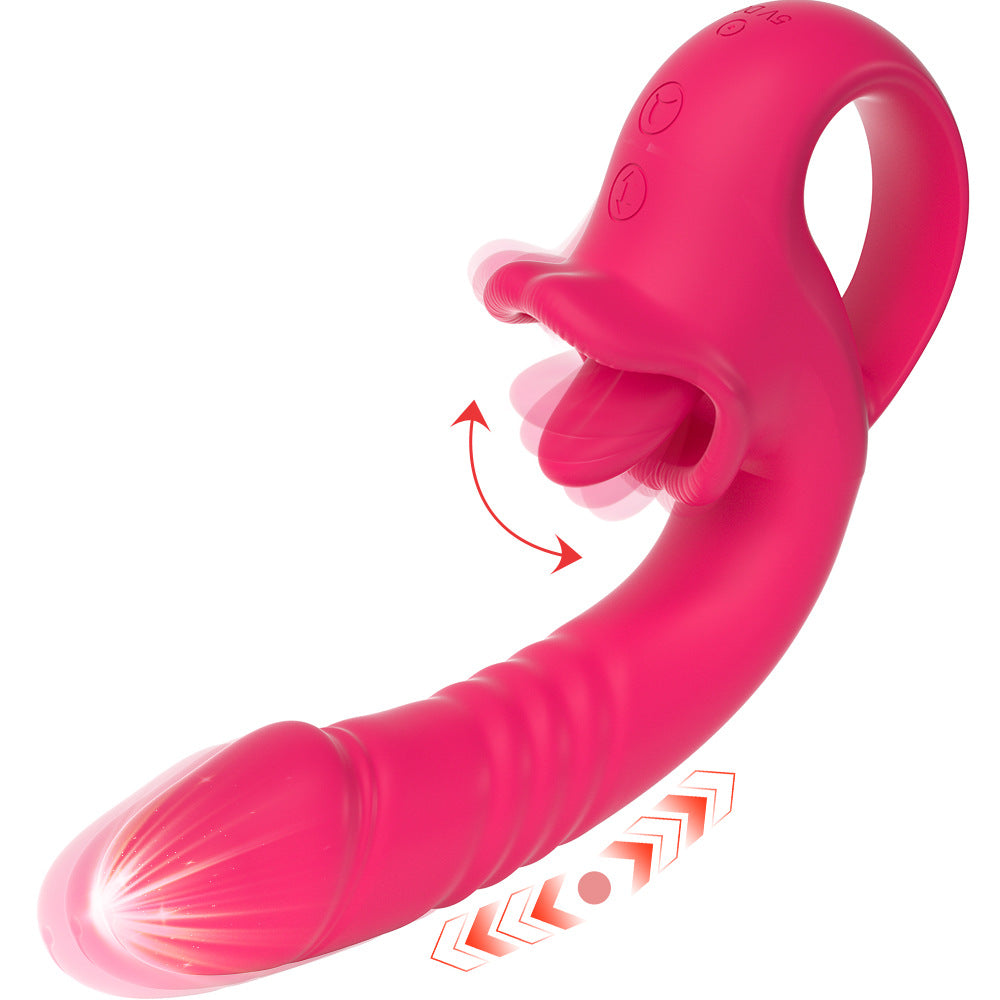 G Spot Clitoral Licking Vibrator