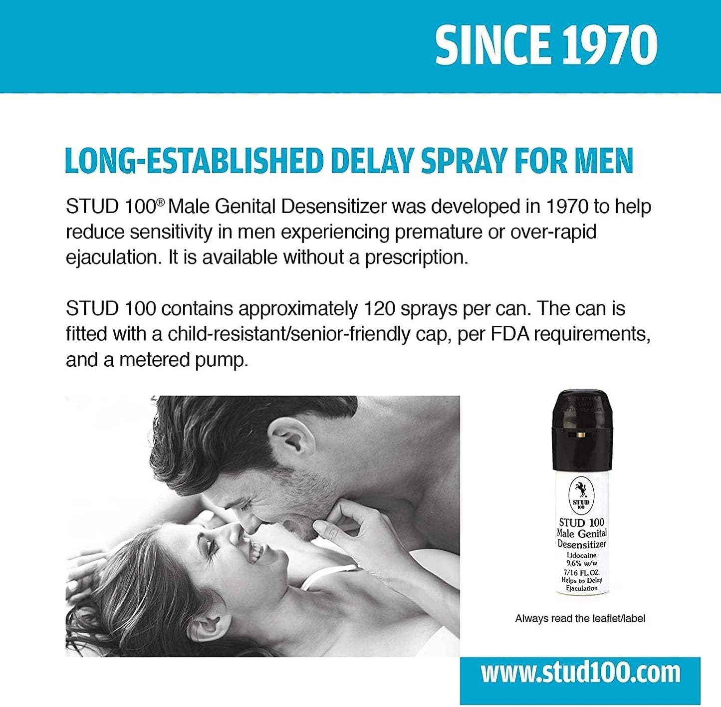 Stud 100 Male Genital Desensitizer Spray