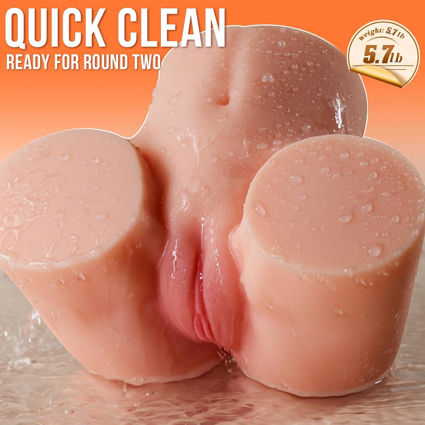 Lifelike Soft Butt Masturbators With Vagina