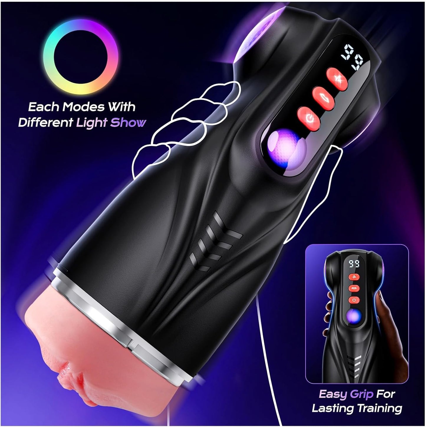 APP Control 3 Sleeves Sets AI Sync Pocket Pussy Penis Pump with 9 Sucking & 9 Vibrating