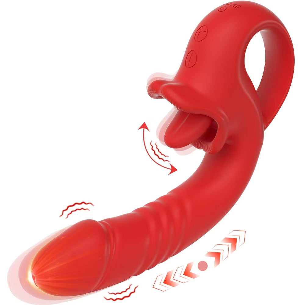 G Spot Clitoral Licking Vibrator
