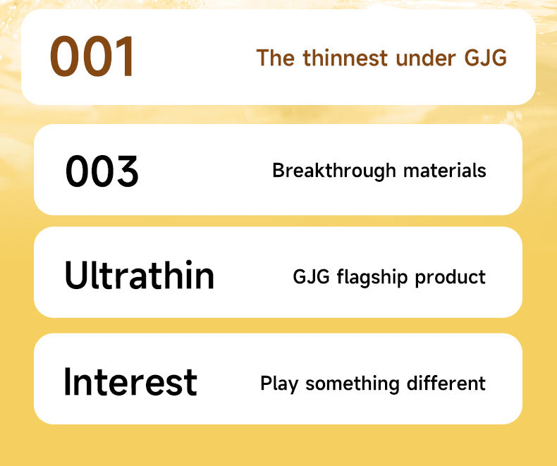 CJG  Non-Latex Condoms, Waterborne Polyurethane Condoms, 56mm Large Size, Ultra-Thin (0.01mm)