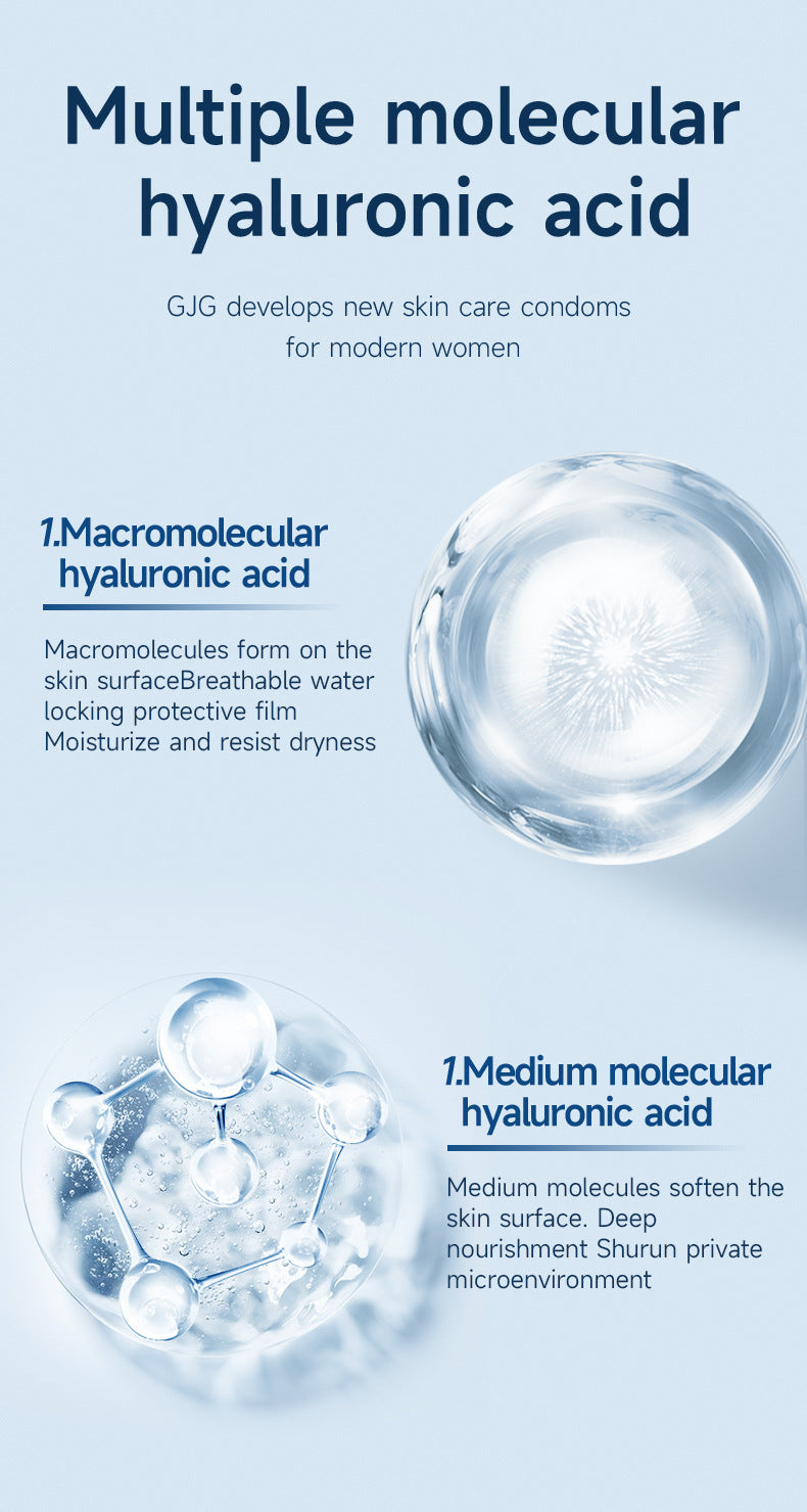 GJG Ultra Thin Series 10 Pcs Large Natural Rubber Latex Male Condom