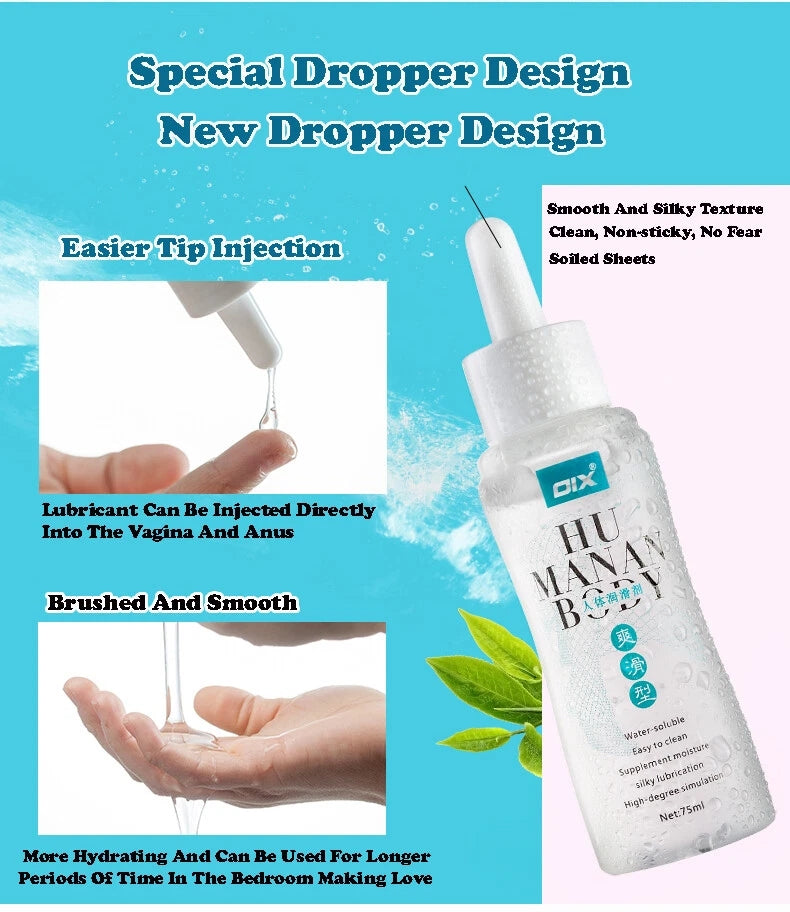 OIX Water Soluble Lubricant 75ml Transparent for middle-aged and elderly couples, menopausal pain and menopausal dryness