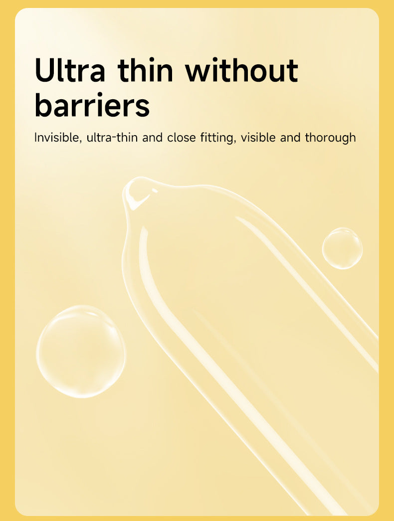 CJG  Non-Latex Condoms, Waterborne Polyurethane Condoms, 56mm Large Size, Ultra-Thin (0.01mm)