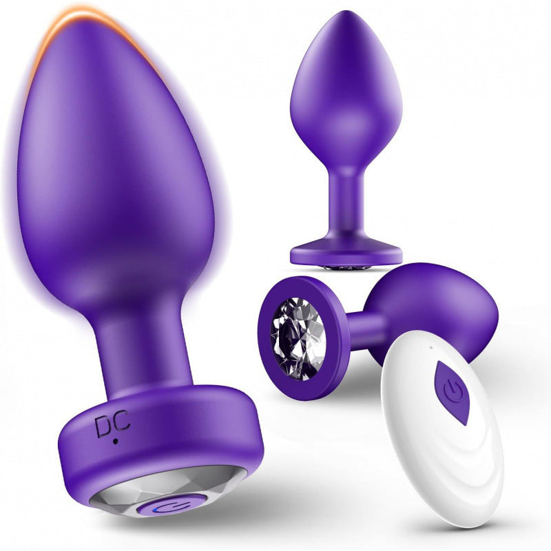 3Pcs Silicone Butt Plugs Training Kit with Remote Control