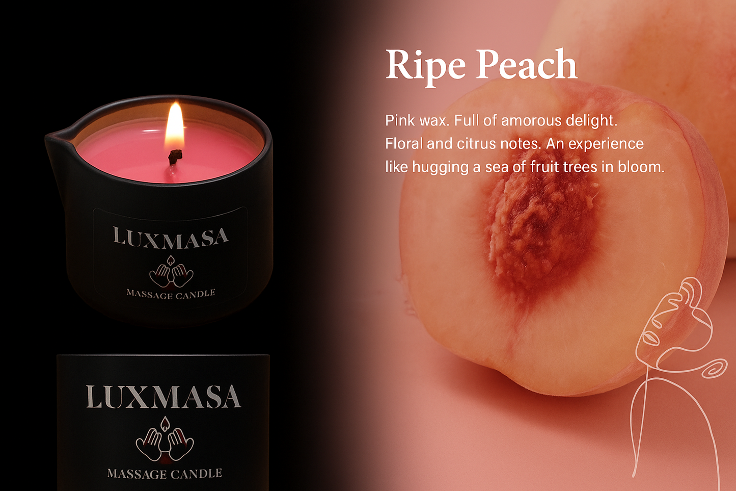 Coconut oil Low-Temperature SPA Massage Candle With Aromatherapy Essential Oil Skincare