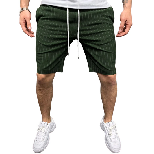 Elegant Pinstriped Shorts