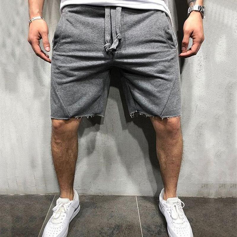 Loose Plain Elastic Waist Shorts