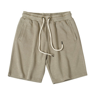 Men's simple basic drawstring shorts