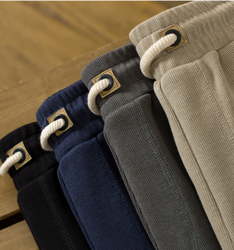 Men's simple basic drawstring shorts