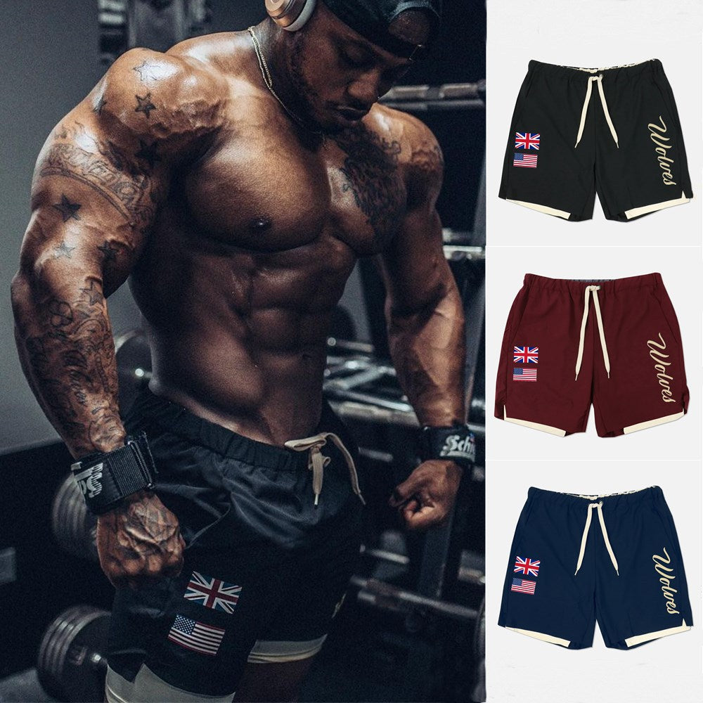 2 in 1 Compression Fitness Shorts