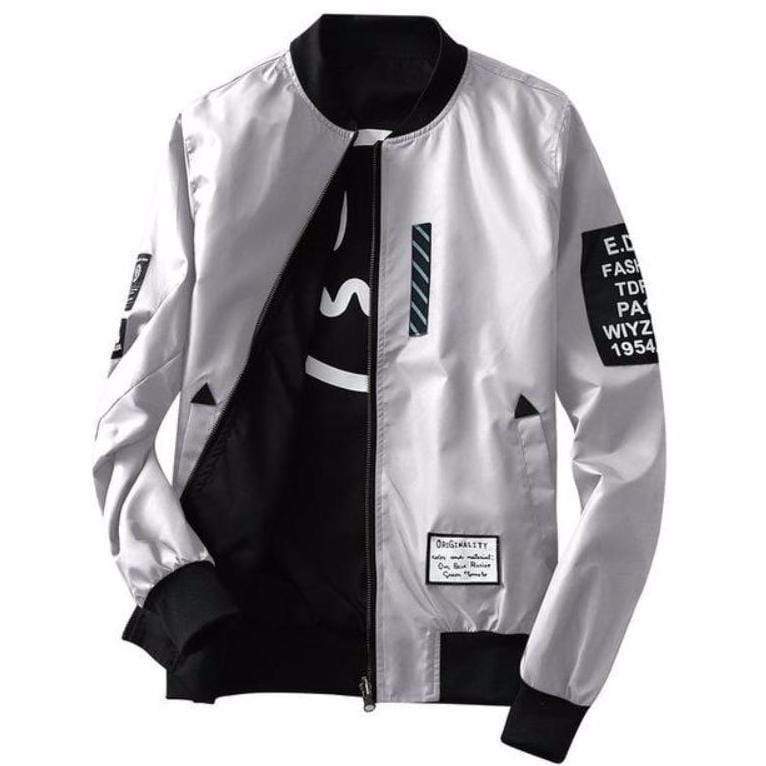 Hypest Fit outerwear Gray / S LORENTZ Ribbed Reversible Bomber (4 colors)