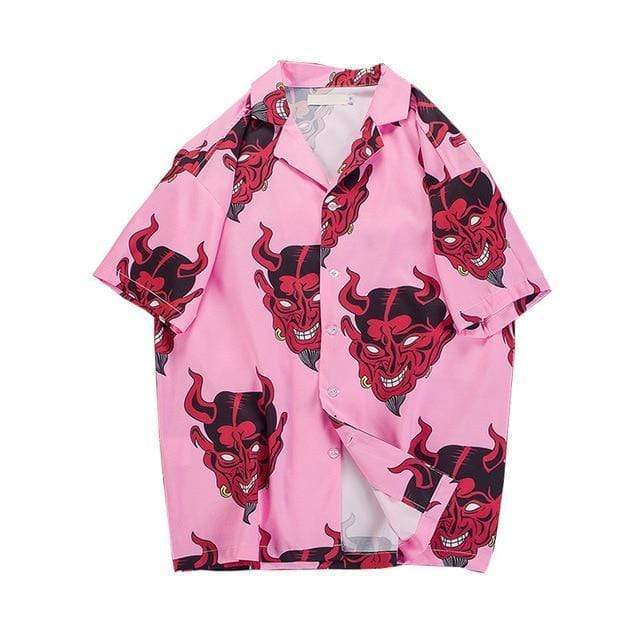 Hypest Fit Pink / M DEVIL Hawaiian T-shirt