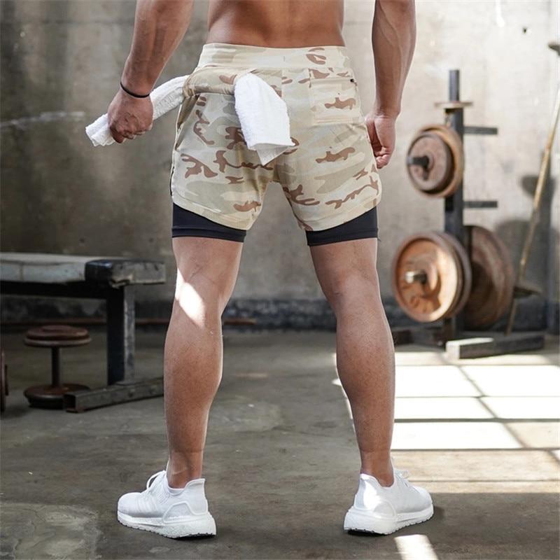 Mens 2 in 1 Gym Shorts | Buy 2 free Shipping