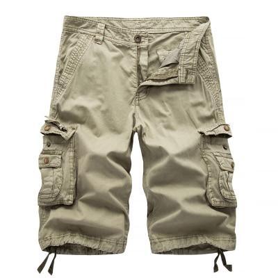 Men's Active Normal Waist Loose Multi-Pocket Versatile Twill Cargo Shorts