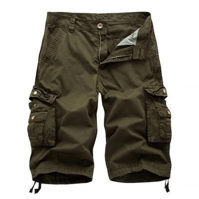 Men's Active Normal Waist Loose Multi-Pocket Versatile Twill Cargo Shorts
