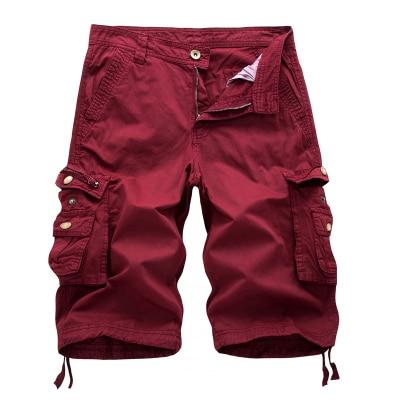 Men's Active Normal Waist Loose Multi-Pocket Versatile Twill Cargo Shorts