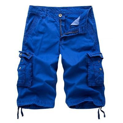Men's Active Normal Waist Loose Multi-Pocket Versatile Twill Cargo Shorts