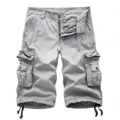 Men's Active Normal Waist Loose Multi-Pocket Versatile Twill Cargo Shorts