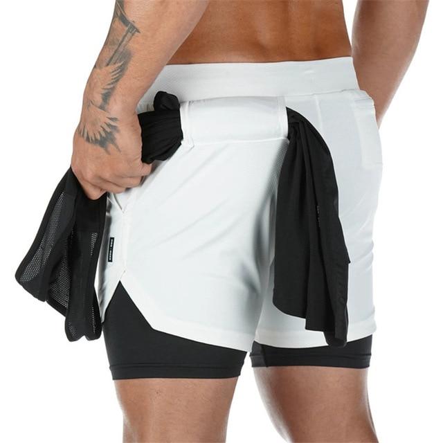 Mens 2 in 1 Gym Shorts | Buy 2 free Shipping