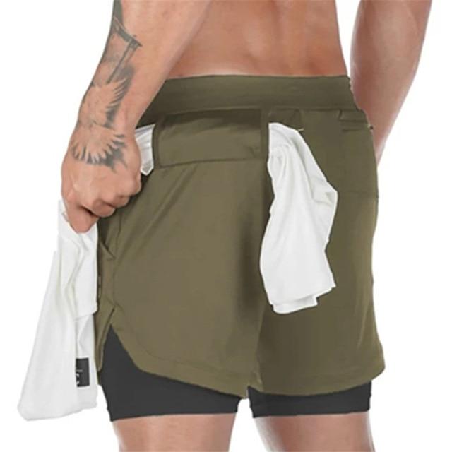 Mens 2 in 1 Gym Shorts | Buy 2 free Shipping